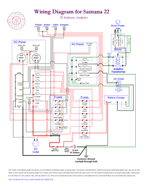 Electrical Wiring Diagram for Santana 22 Sloop